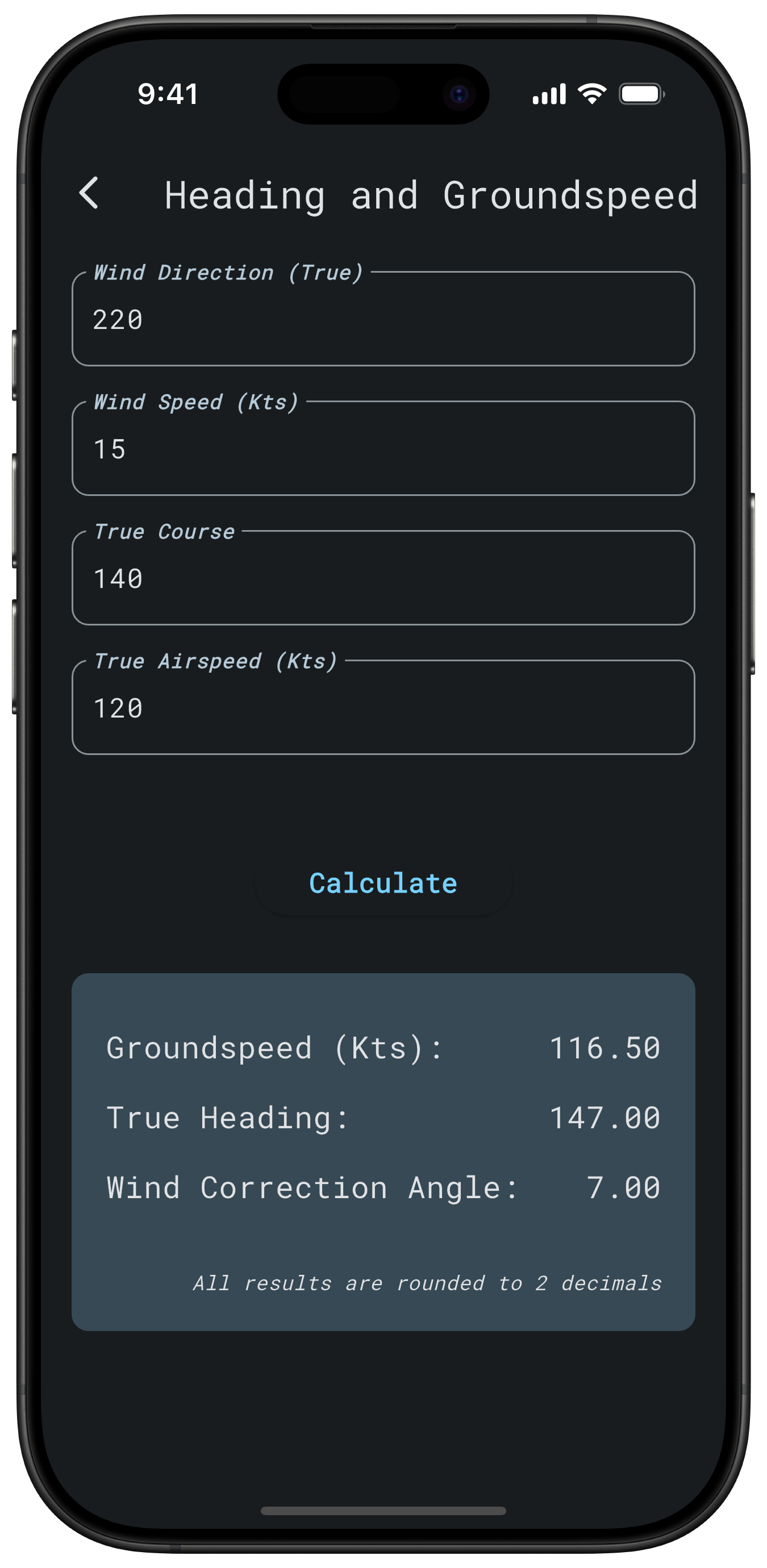 4Pilots Pro E6B flight computer
